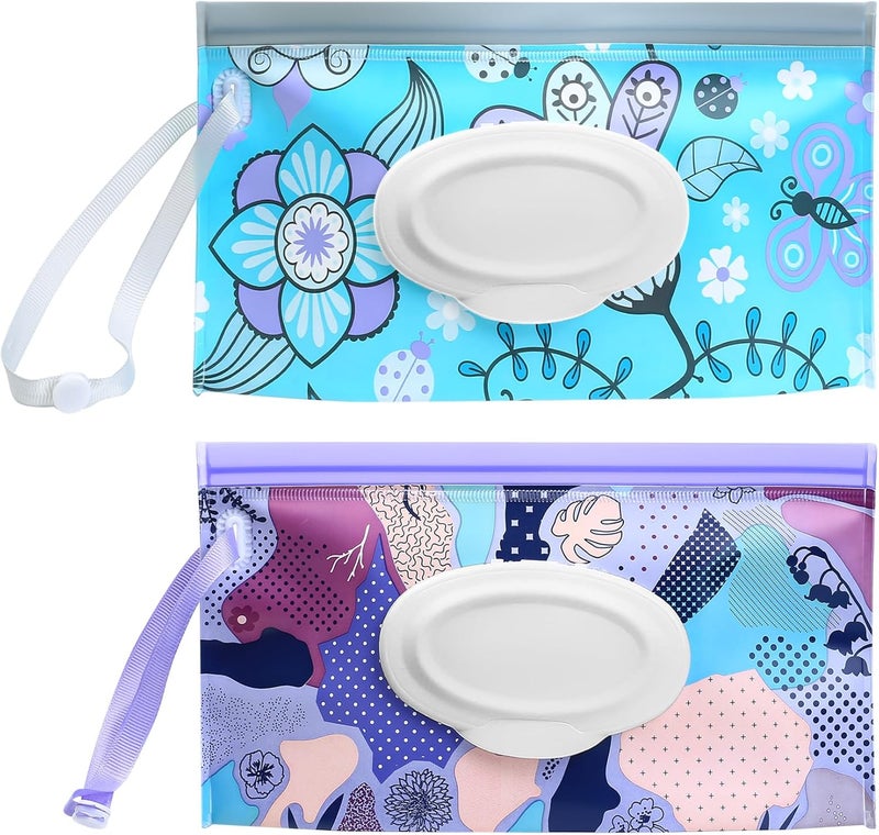 Fulushouxi Baby Wipes Dispenser, 2 Pcs Travel Baby Wipe Holder - Image 1